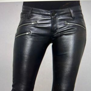 Etienne Marcel-stretch Lamb Leather Pants, size 29